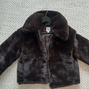 Brown fur jacket